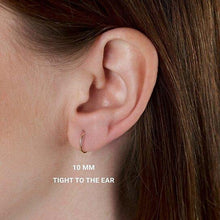 Load image into Gallery viewer, 14K Yellow Gold Endless Hoop Earrings