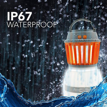 Load image into Gallery viewer, 2-in-1 HAKOL Waterproof IP67 Portable fly-rechargeable Anti-Insect Fly Killing Lamp