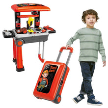 Load image into Gallery viewer, 2-in-1 Pretend Play Game Travel Suitcase for Girls