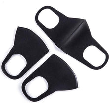 Load image into Gallery viewer, 3-Pack: Reusable Black Face Mask