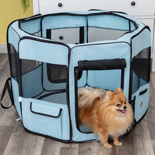 Load image into Gallery viewer, Paws & Pals Portable Pet Playpen with Blanket