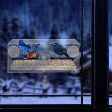 Load image into Gallery viewer, See-Through Acrylic Window Bird Feeder