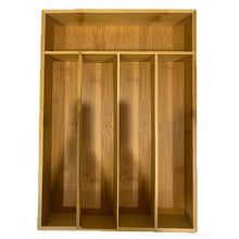 Load image into Gallery viewer, Bamboo Kitchen Drawer Organizer