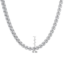 Load image into Gallery viewer, Steeltime Men's 7mm Round Box Stainless Steel Necklace and Bracelet