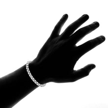 Load image into Gallery viewer, Steeltime Men's 7mm Round Box Stainless Steel Necklace and Bracelet