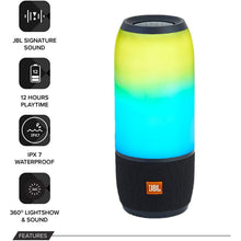 Load image into Gallery viewer, JBL Pulse 3 Wireless Bluetooth IPX7 Waterproof Speaker Black