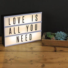 Load image into Gallery viewer, Light Box with Letters and Number Tiles