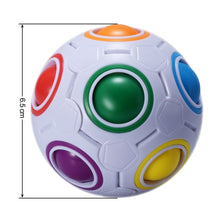 Load image into Gallery viewer, 4-Pack: Magic Rainbow Ball Brain Teaser Puzzle Toy