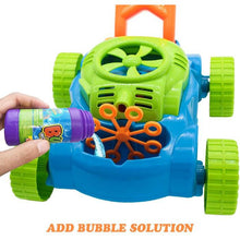 Load image into Gallery viewer, Bubble Blowing Lawn Mower with Bubble Solution