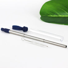 Load image into Gallery viewer, 3-Pack: Expandable Steel Straw