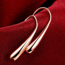 Load image into Gallery viewer, Sterling Silver Waterdrop Hook Earrings