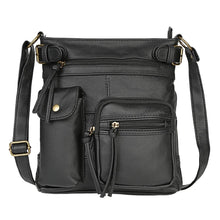 Load image into Gallery viewer, Super Soft Genuine Leather Top Belt Accent Crossbody Bag