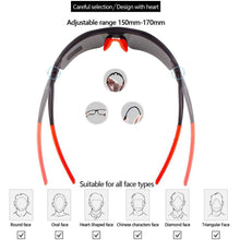 Load image into Gallery viewer, Toneoesol Polarized Sports Sunglasses with 5 Interchangeable Lenses