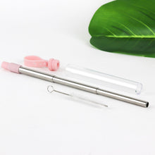 Load image into Gallery viewer, 3-Pack: Expandable Steel Straw