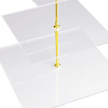 Load image into Gallery viewer, Utenlid 3-Tier Square Stacked Party Cupcake Stand
