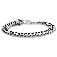 Load image into Gallery viewer, 2-Piece Set: Men's Stainless Steel Cuban Link Chain Bracelet and Necklace
