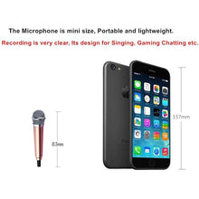 Load image into Gallery viewer, Miniature Metal Microphone for Karaoke with 3.5 mm Universal Cable
