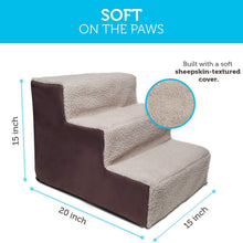 Load image into Gallery viewer, Paws &amp; Pals Padded Pet Stairs
