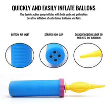 Load image into Gallery viewer, Balloon Pump Plastic Hand Held
