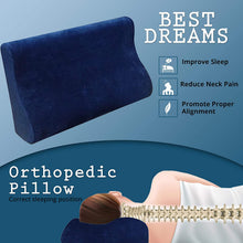 Load image into Gallery viewer, Dr. Franklyn's Contour Memory Foam Neck Pillow
