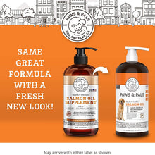 Load image into Gallery viewer, Paws &amp; Pals Wild Alaskan Salmon Oil for Dogs and Cats - 32oz

