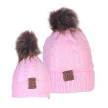 Load image into Gallery viewer, Chic Mom and Me Pom Beanies
