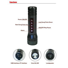 Load image into Gallery viewer, Magic Music Torch Bicycle LED Flashlight With Alarm
