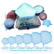 Load image into Gallery viewer, 6-Pack: Reusable Silicone Stretch Lids

