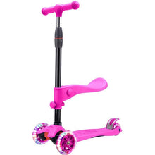 Load image into Gallery viewer, Rugged Racers 2-in-1 Kick Scooter with Removable Seat &amp; LED Wheels
