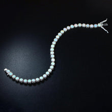 Load image into Gallery viewer, White Fire Opal Tennis Bracelet
